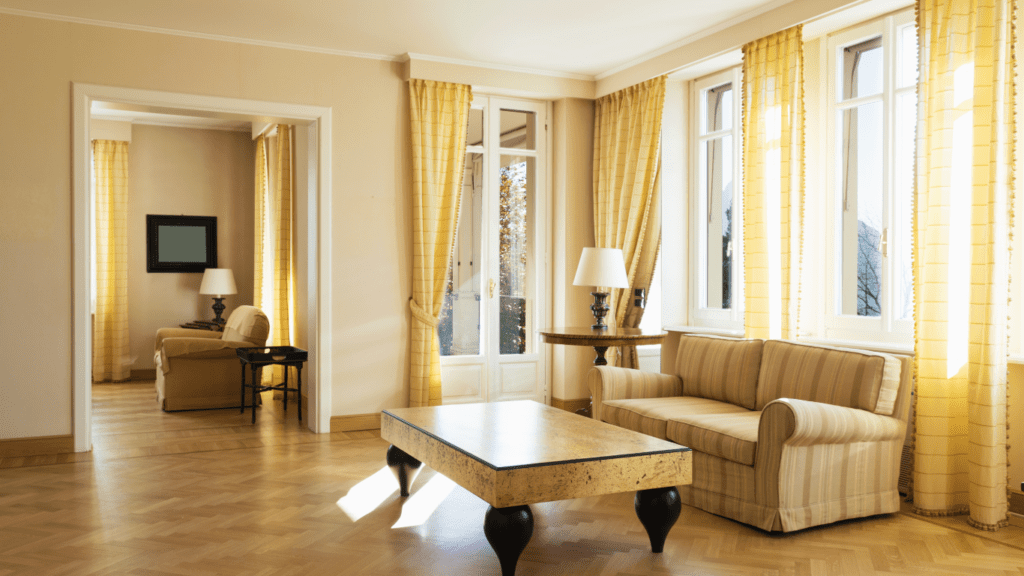 Best curtain color for beige walls