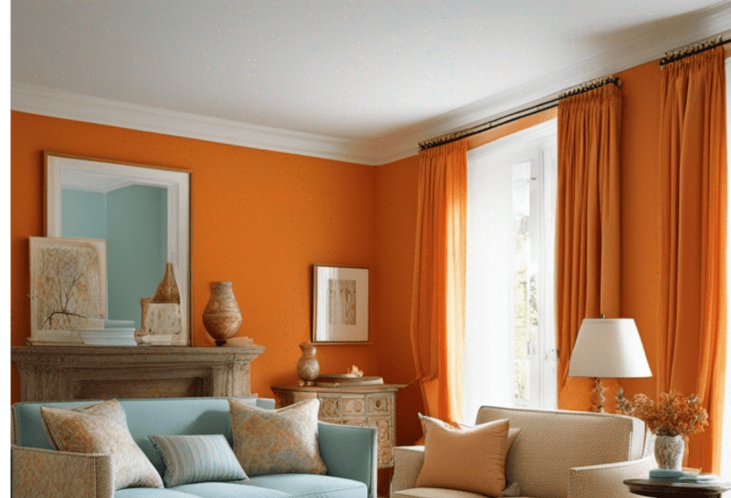 Tangerine Orange Curtains For Orange Walls
