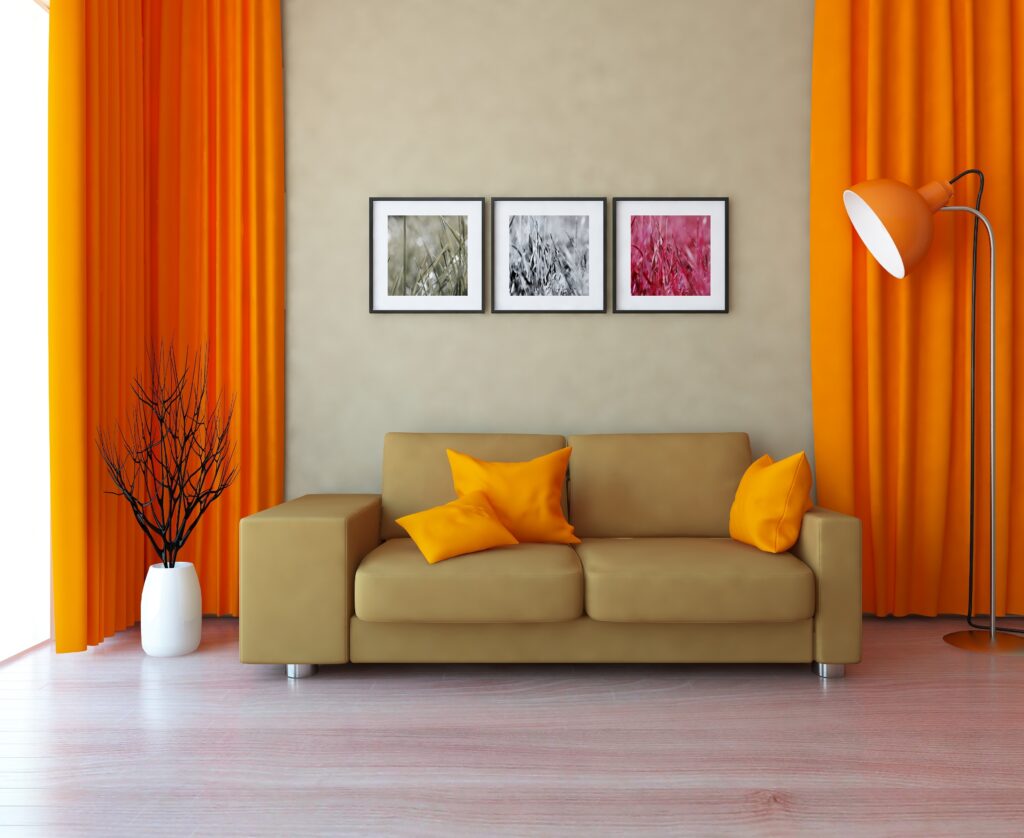 Best curtain color for beige walls