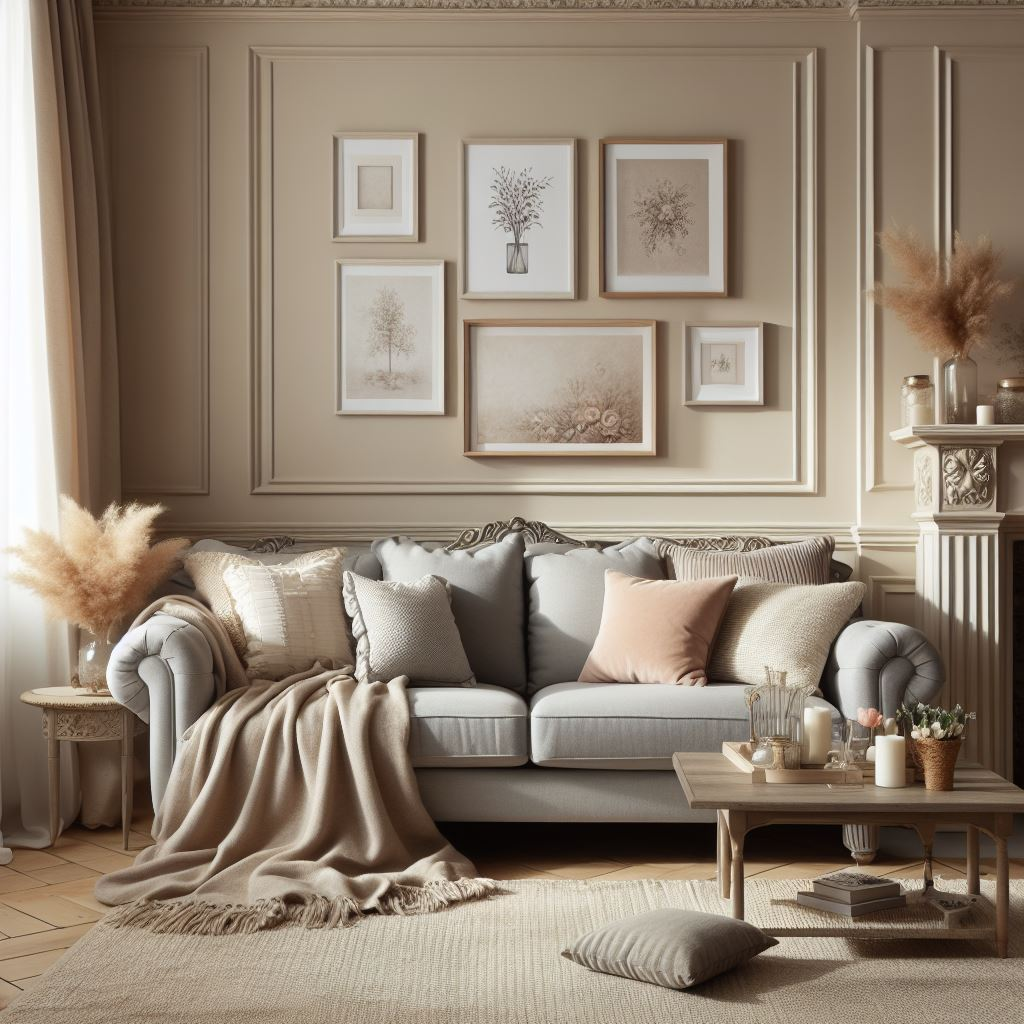 What Color To Paint Walls With Grey Couch: Soft Beige