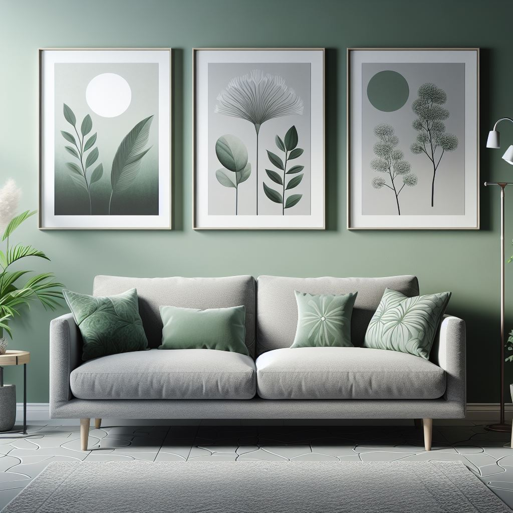 What Color To Paint Walls With Grey Couch: Mint Green