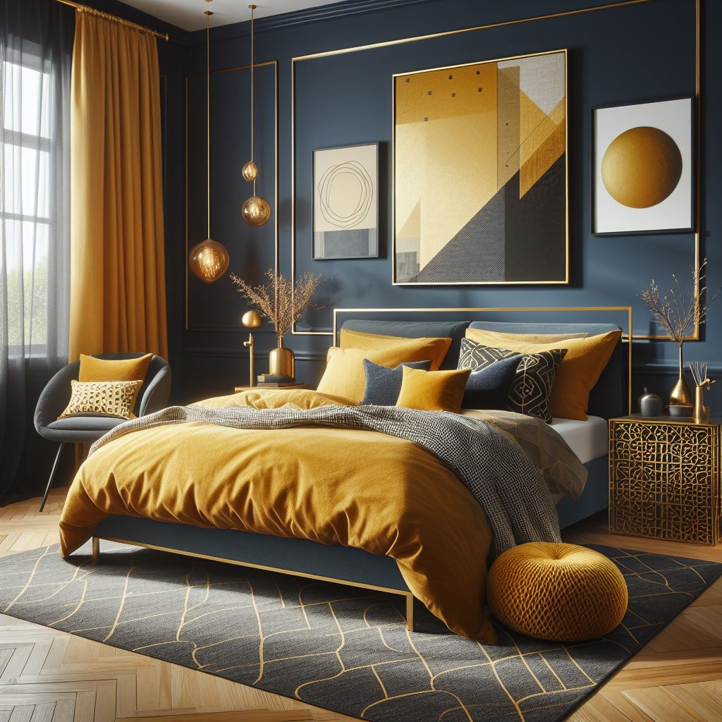 What Color Comforter goes with Blue Walls: Yellow Comforter