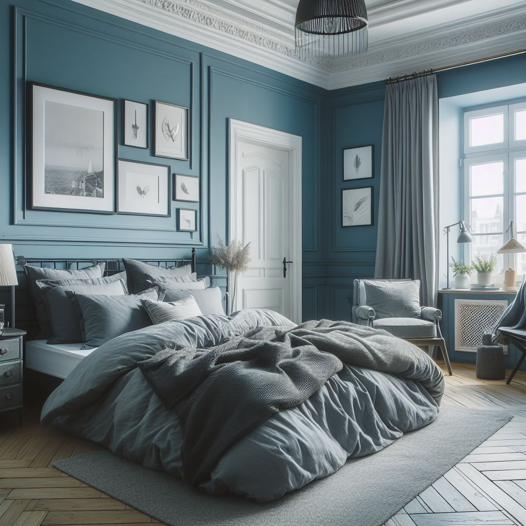 What Color Comforter goes with Blue Walls