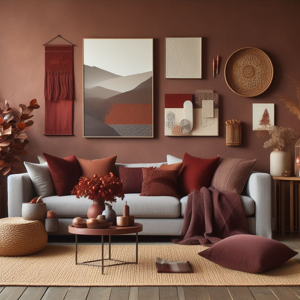 What Color To Paint Walls With Grey Couch: Terracotta
