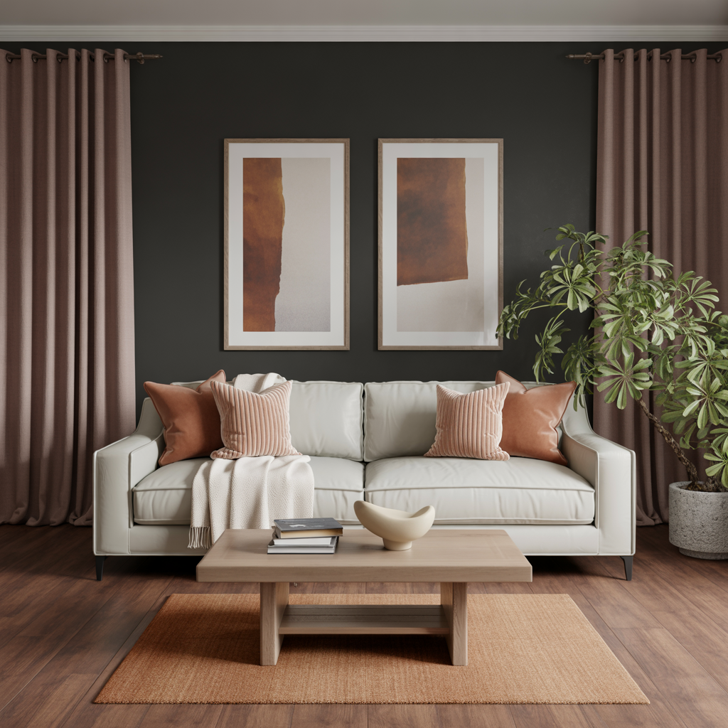 What Color To Paint Walls With Grey Couch: Charcoal