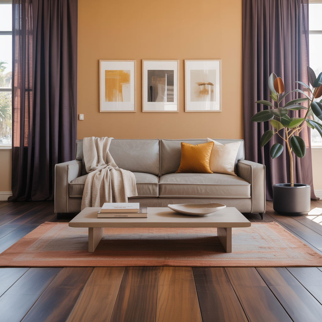 What Color To Paint Walls With Grey Couch: Light Caramel