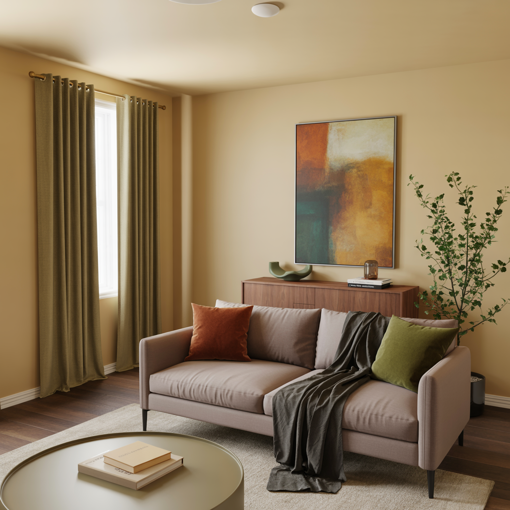 What Color To Paint Walls With Grey Couch: Soft Beige