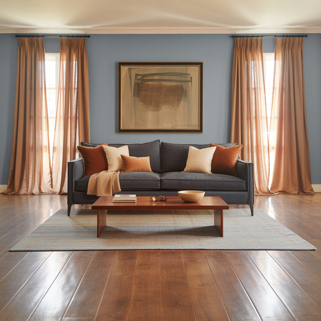 What Color To Paint Walls With Grey Couch: Pale Blue 