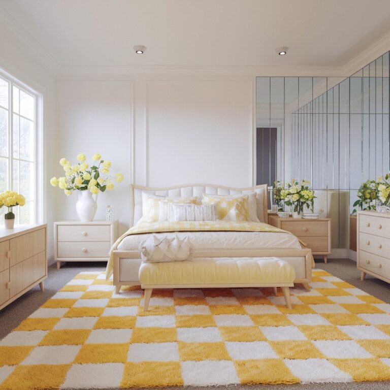 Yellow and White Checkered Rug: 10 Easy Styling Tips to Brighten Up Your Space