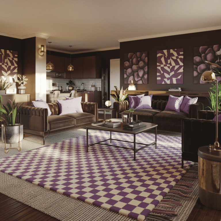 Purple Checkered Rug: 10 Ways To Add Sophistication And Warmth To Any Room